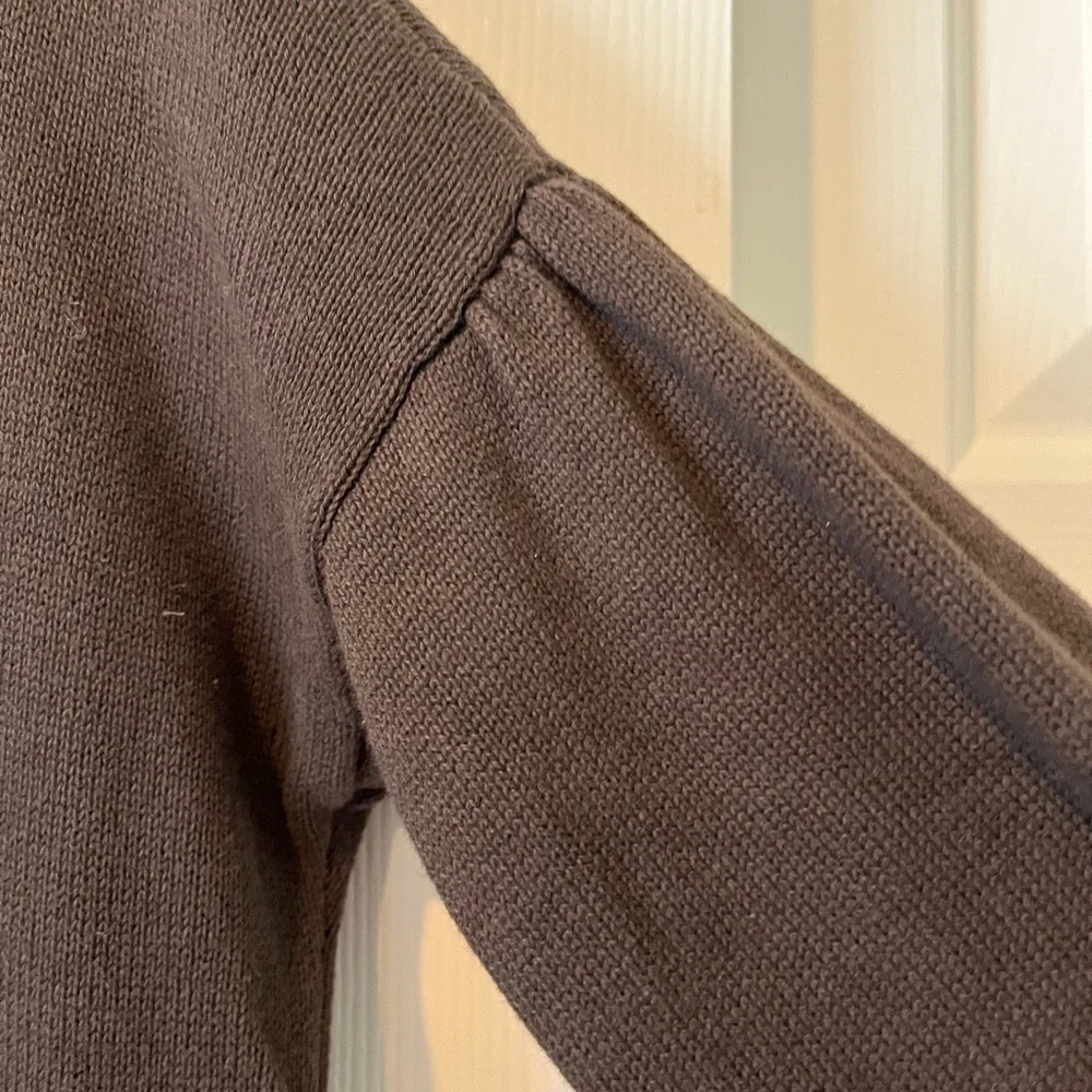Gap size M (8/9) mixed media sweater dress in brown